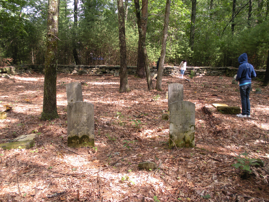 Another panorama showing the bad shape of many graves