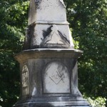 Closeup of Mason symbol on an Obelisk