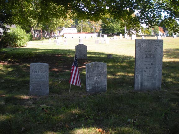 3 diffferent style and size headstones